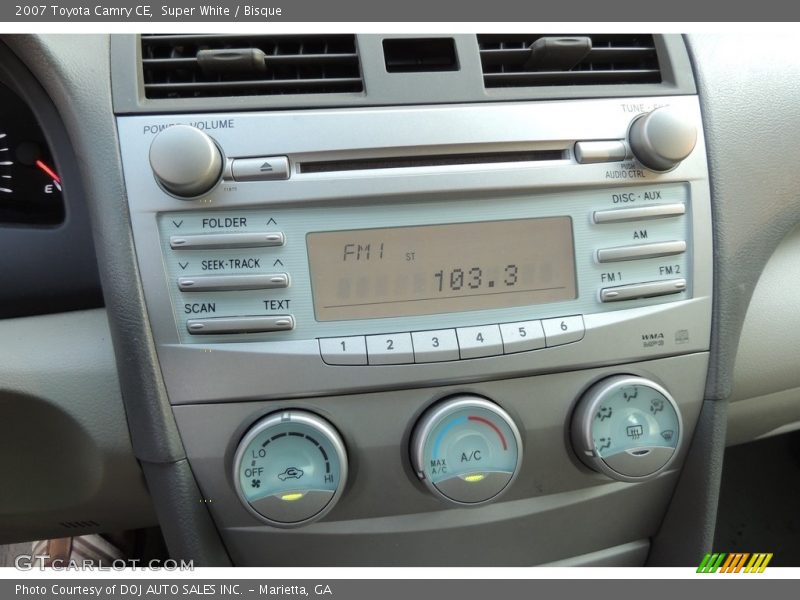 Super White / Bisque 2007 Toyota Camry CE