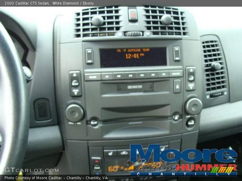 White Diamond / Ebony 2003 Cadillac CTS Sedan