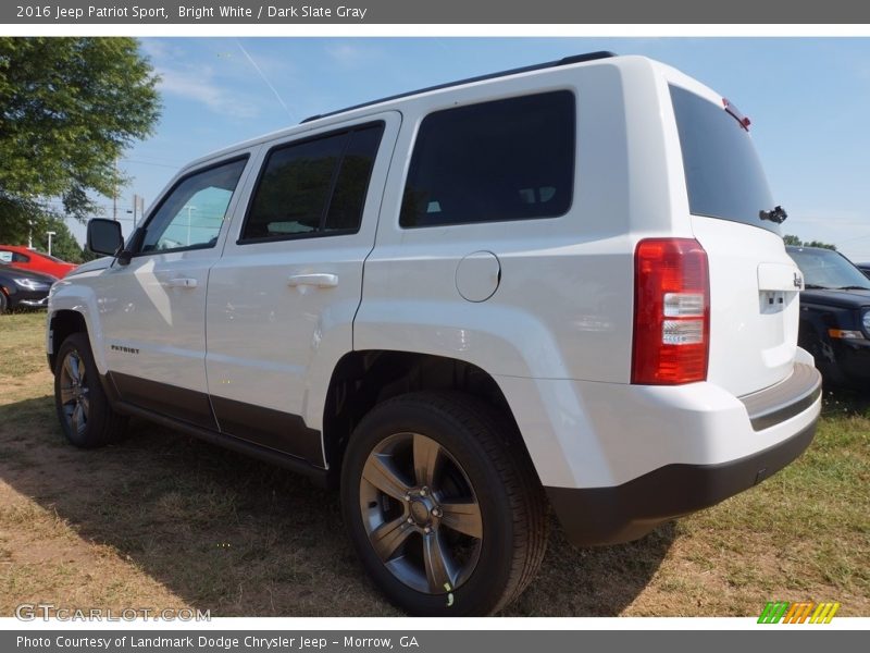 Bright White / Dark Slate Gray 2016 Jeep Patriot Sport