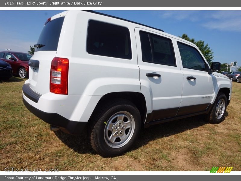 Bright White / Dark Slate Gray 2016 Jeep Patriot Sport