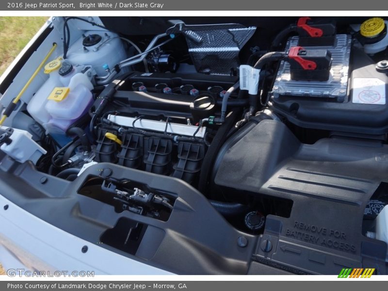 Bright White / Dark Slate Gray 2016 Jeep Patriot Sport