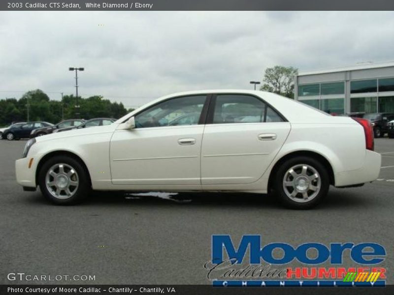 White Diamond / Ebony 2003 Cadillac CTS Sedan