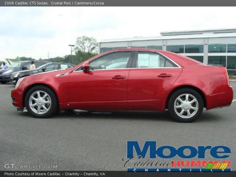 Crystal Red / Cashmere/Cocoa 2008 Cadillac CTS Sedan