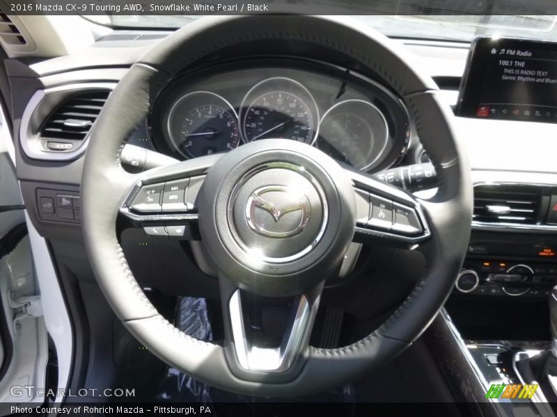 Snowflake White Pearl / Black 2016 Mazda CX-9 Touring AWD