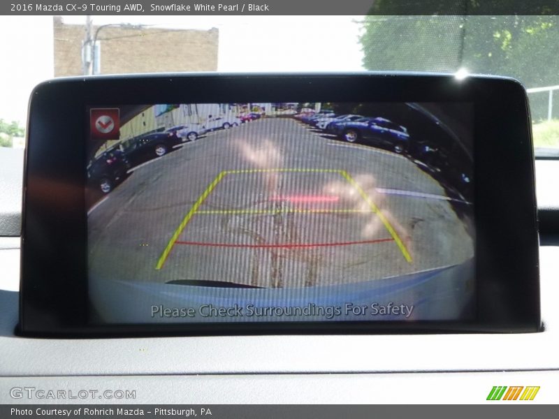 Snowflake White Pearl / Black 2016 Mazda CX-9 Touring AWD