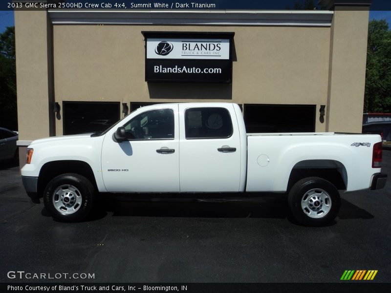 Summit White / Dark Titanium 2013 GMC Sierra 2500HD Crew Cab 4x4