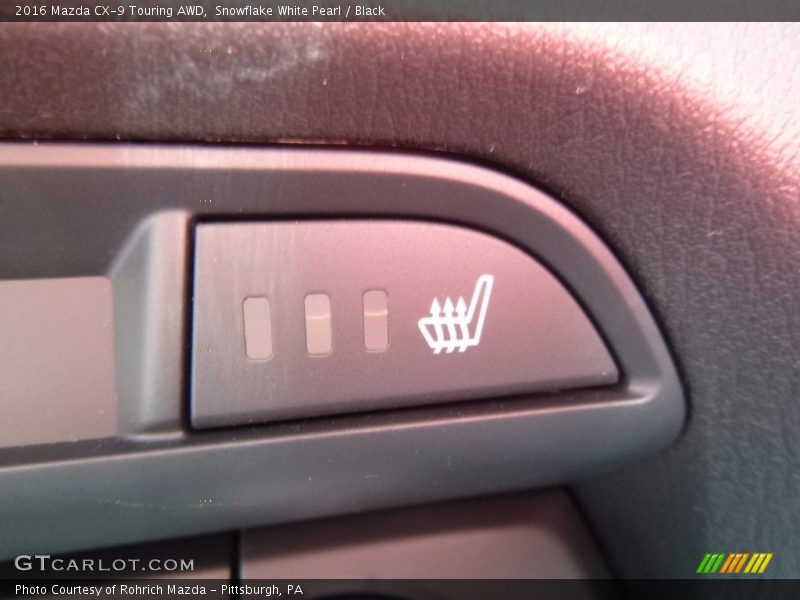 Snowflake White Pearl / Black 2016 Mazda CX-9 Touring AWD