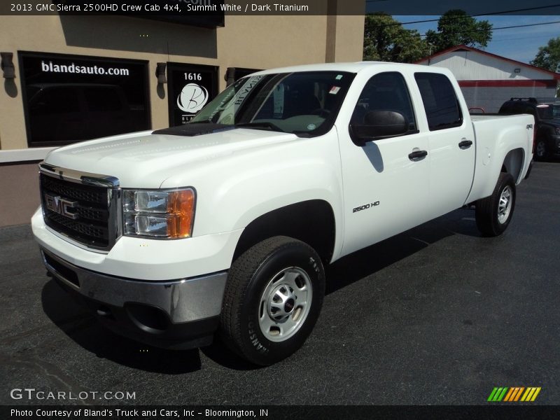 Summit White / Dark Titanium 2013 GMC Sierra 2500HD Crew Cab 4x4