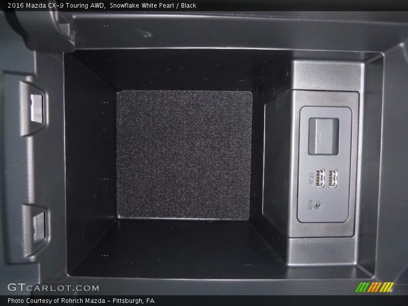 Snowflake White Pearl / Black 2016 Mazda CX-9 Touring AWD