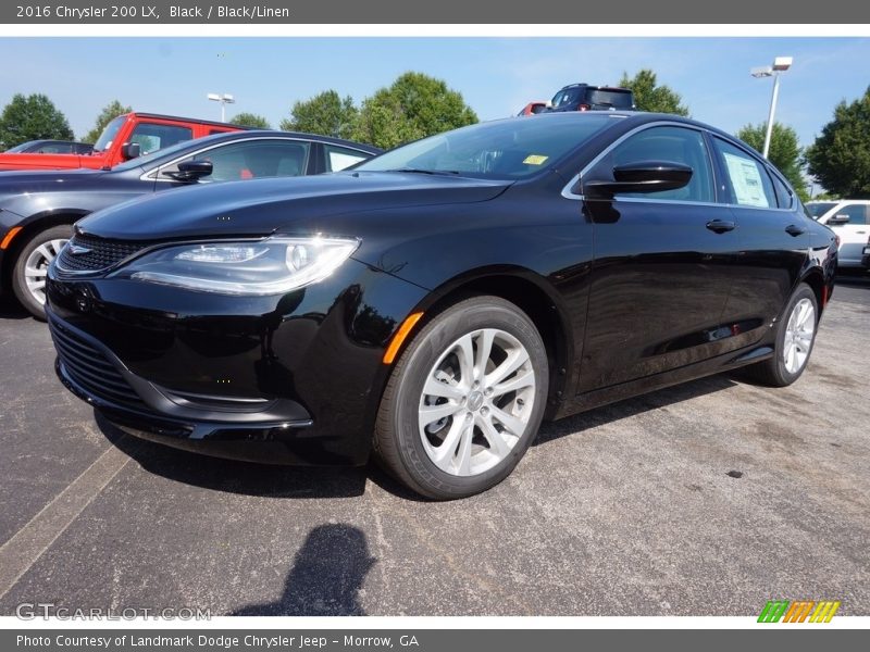 Black / Black/Linen 2016 Chrysler 200 LX