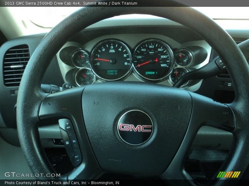 Summit White / Dark Titanium 2013 GMC Sierra 2500HD Crew Cab 4x4