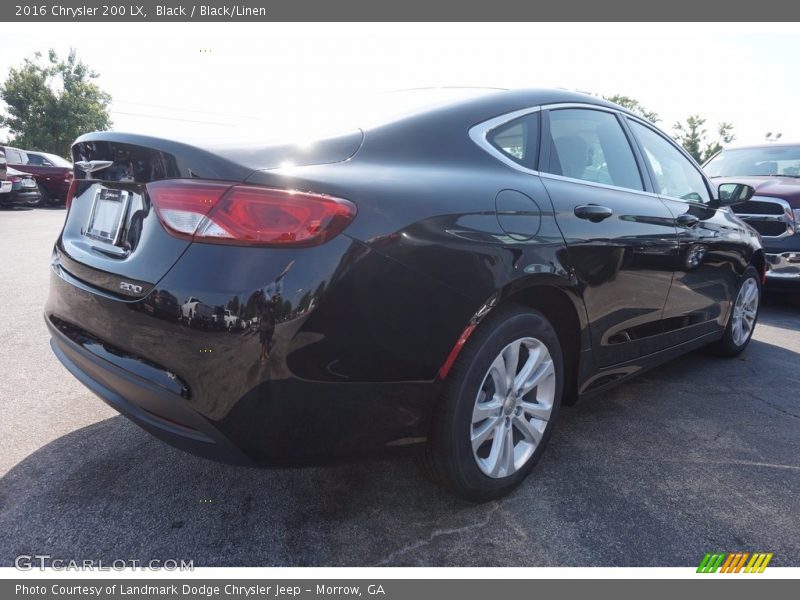 Black / Black/Linen 2016 Chrysler 200 LX