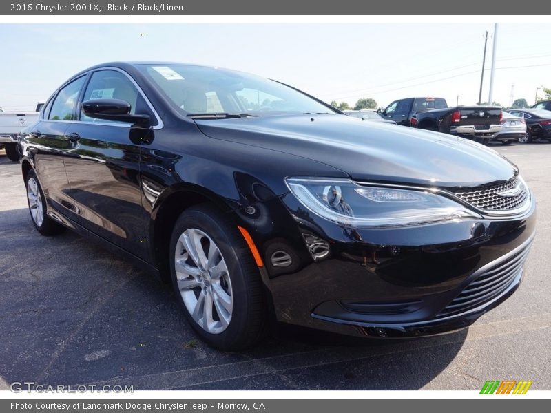 Black / Black/Linen 2016 Chrysler 200 LX