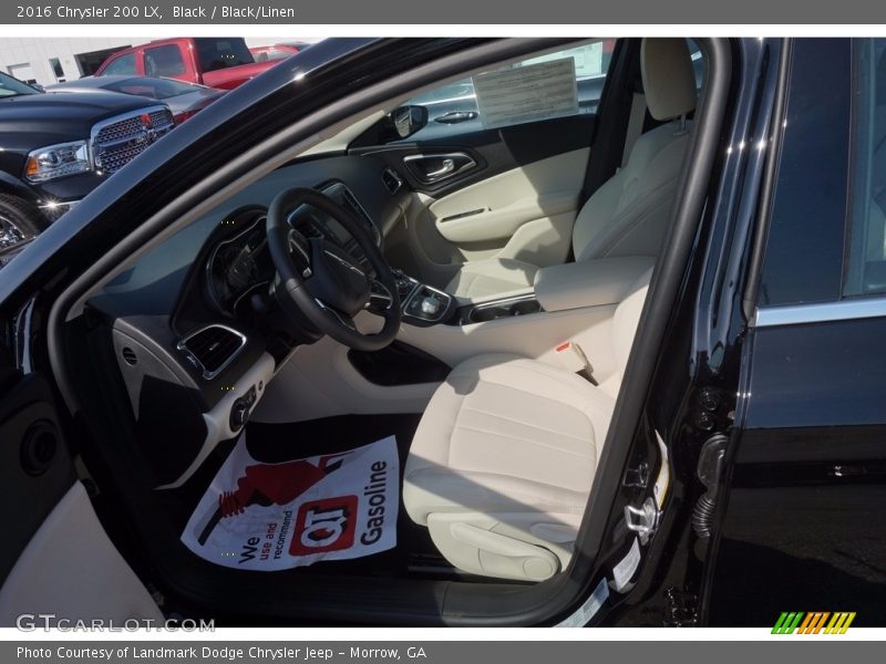 Black / Black/Linen 2016 Chrysler 200 LX