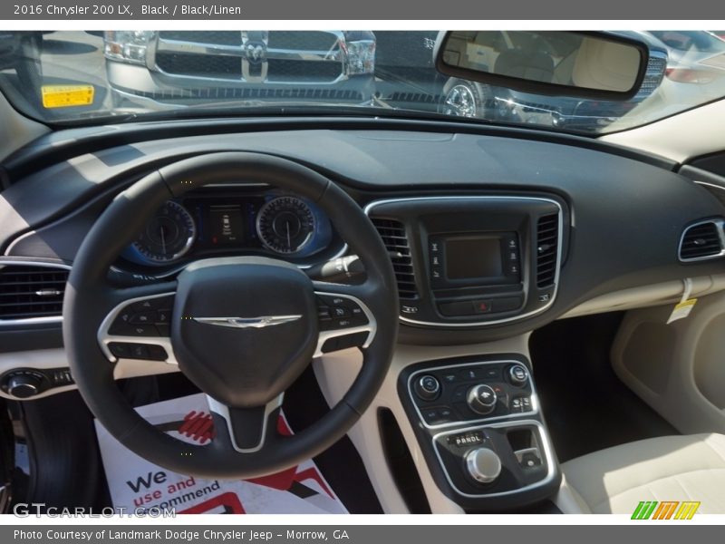 Black / Black/Linen 2016 Chrysler 200 LX