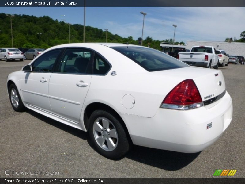 White / Gray 2009 Chevrolet Impala LT