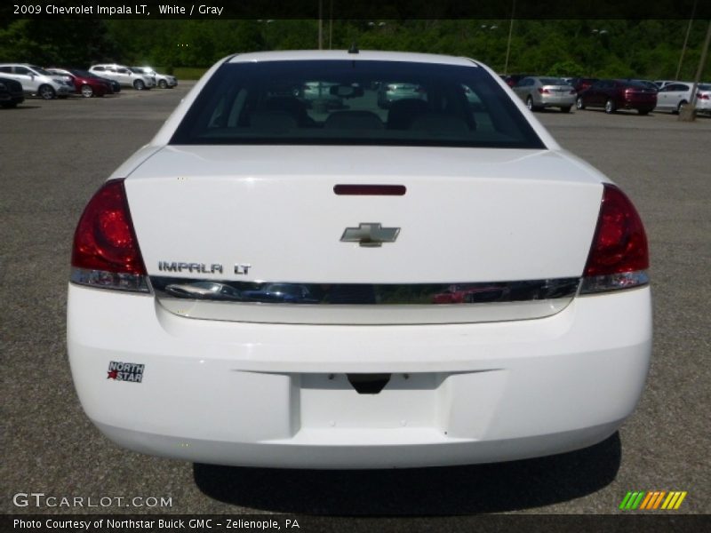 White / Gray 2009 Chevrolet Impala LT