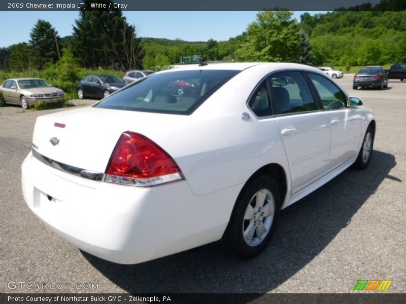 White / Gray 2009 Chevrolet Impala LT