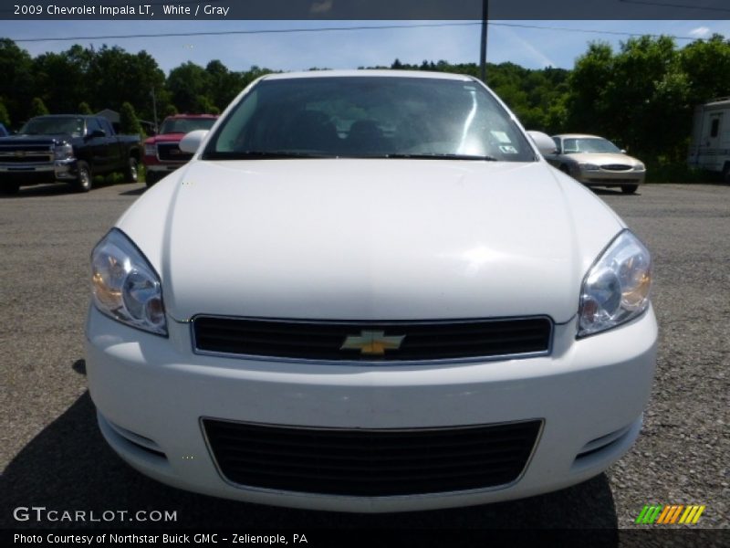 White / Gray 2009 Chevrolet Impala LT