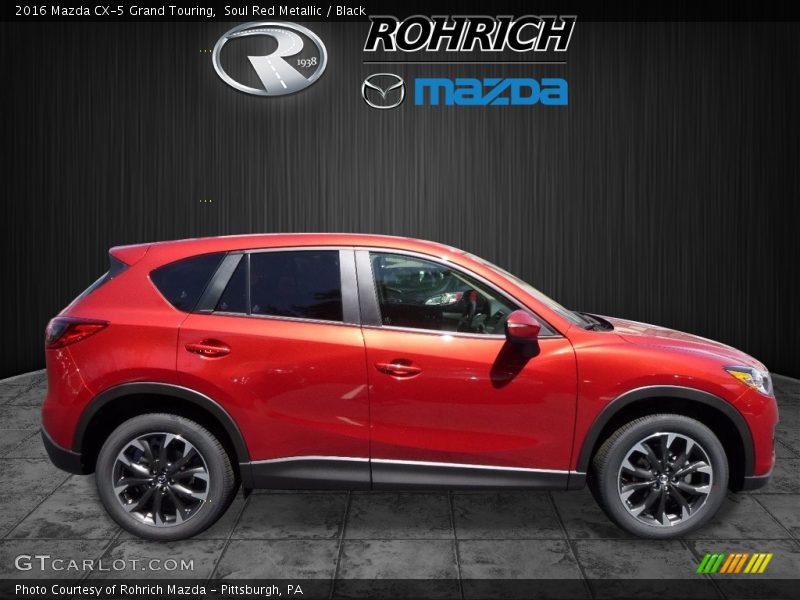 Soul Red Metallic / Black 2016 Mazda CX-5 Grand Touring