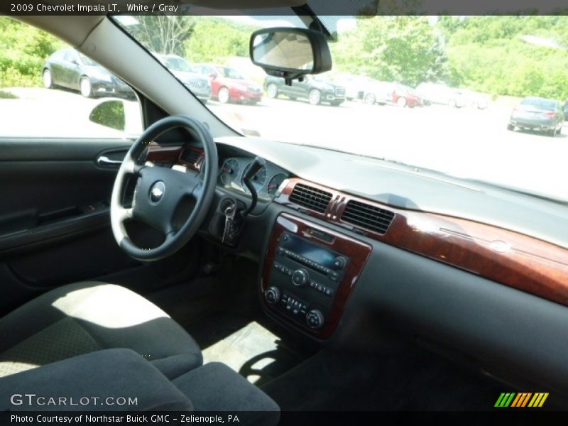 White / Gray 2009 Chevrolet Impala LT