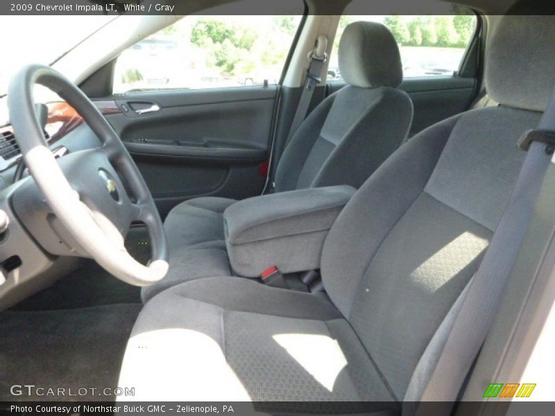 White / Gray 2009 Chevrolet Impala LT