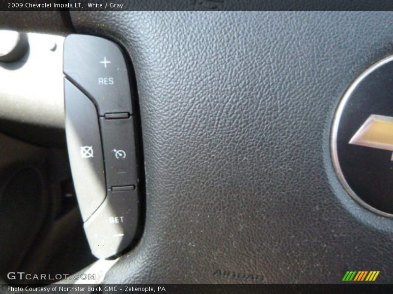 White / Gray 2009 Chevrolet Impala LT