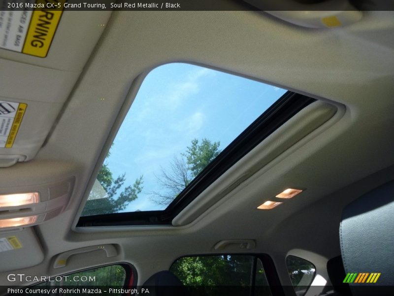 Soul Red Metallic / Black 2016 Mazda CX-5 Grand Touring