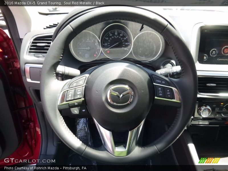 Soul Red Metallic / Black 2016 Mazda CX-5 Grand Touring