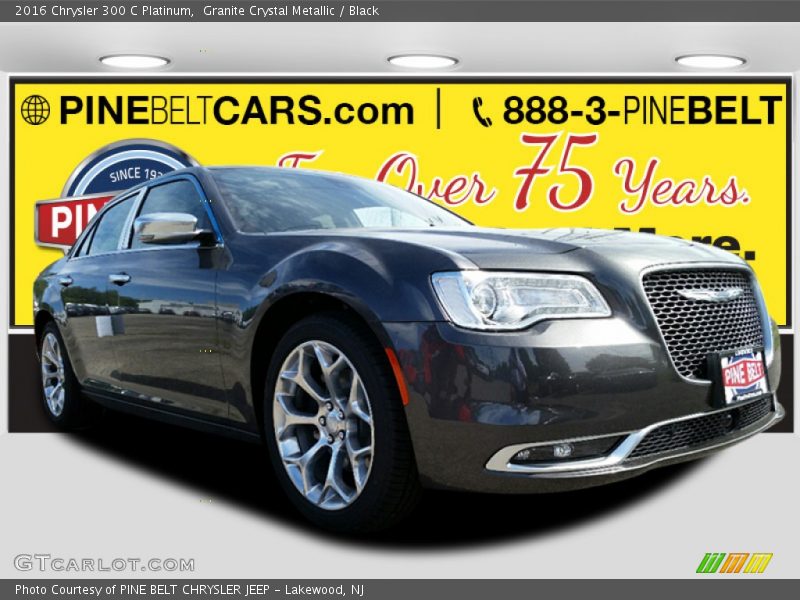 Granite Crystal Metallic / Black 2016 Chrysler 300 C Platinum
