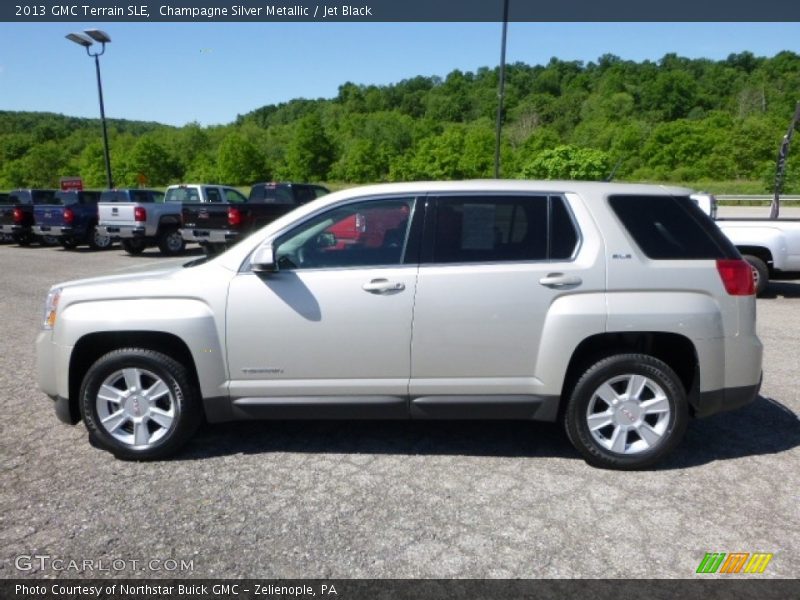 Champagne Silver Metallic / Jet Black 2013 GMC Terrain SLE