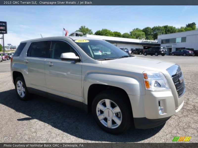 Champagne Silver Metallic / Jet Black 2013 GMC Terrain SLE