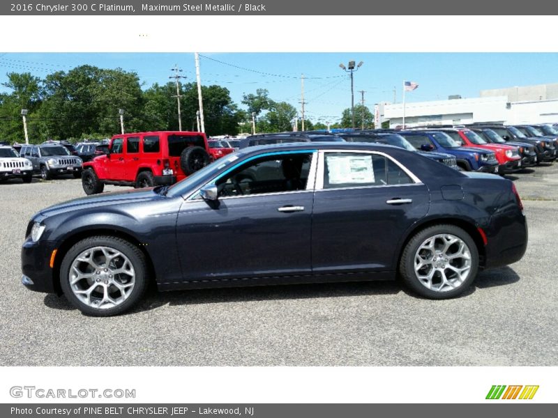 Maximum Steel Metallic / Black 2016 Chrysler 300 C Platinum
