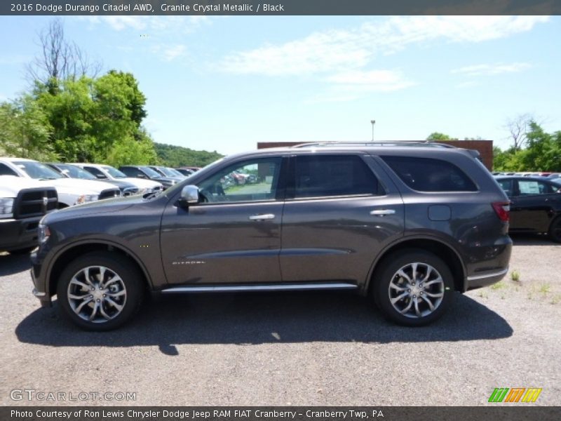 Granite Crystal Metallic / Black 2016 Dodge Durango Citadel AWD