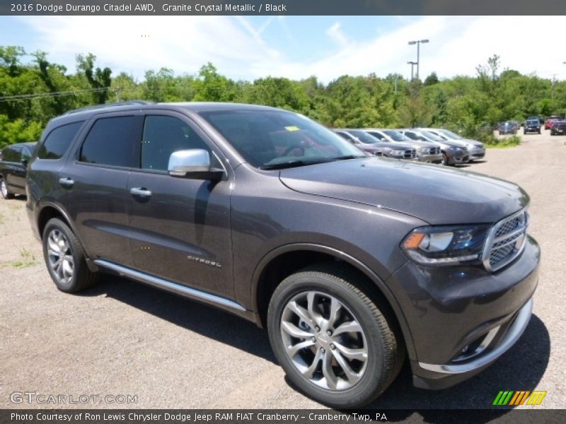 Granite Crystal Metallic / Black 2016 Dodge Durango Citadel AWD