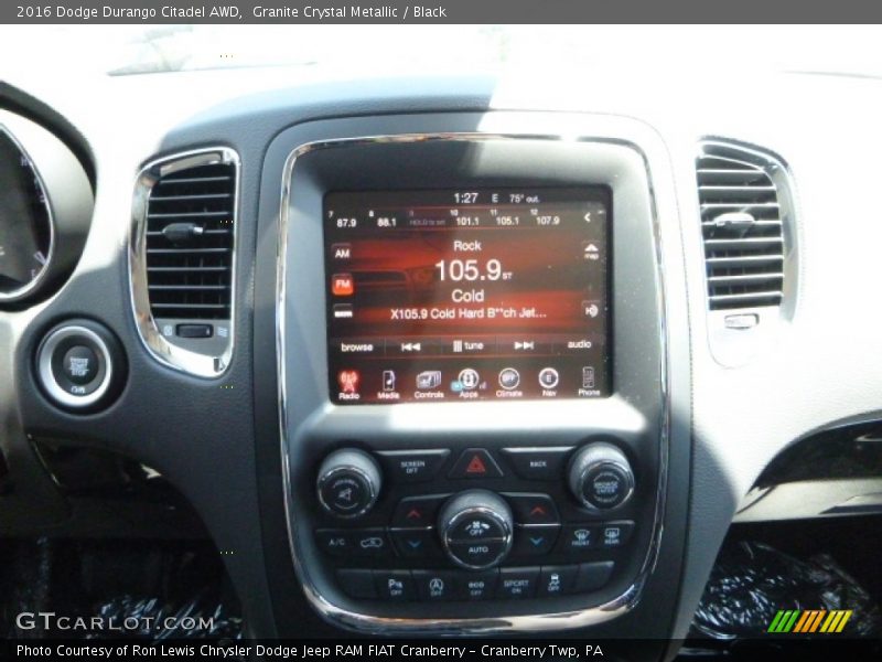 Granite Crystal Metallic / Black 2016 Dodge Durango Citadel AWD