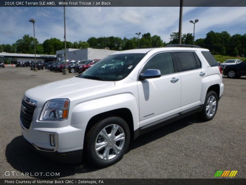White Frost Tricoat / Jet Black 2016 GMC Terrain SLE AWD