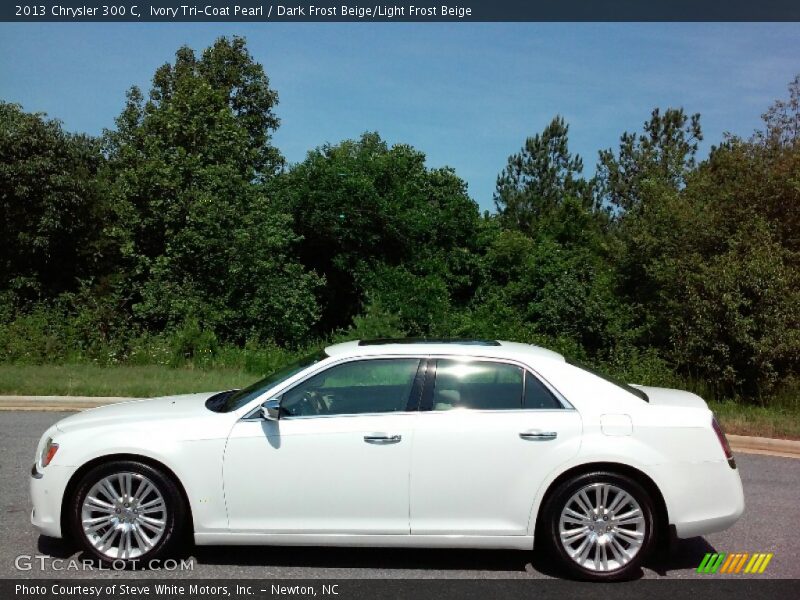 Ivory Tri-Coat Pearl / Dark Frost Beige/Light Frost Beige 2013 Chrysler 300 C