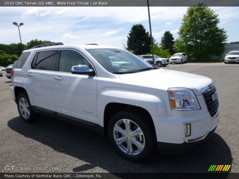 White Frost Tricoat / Jet Black 2016 GMC Terrain SLE AWD