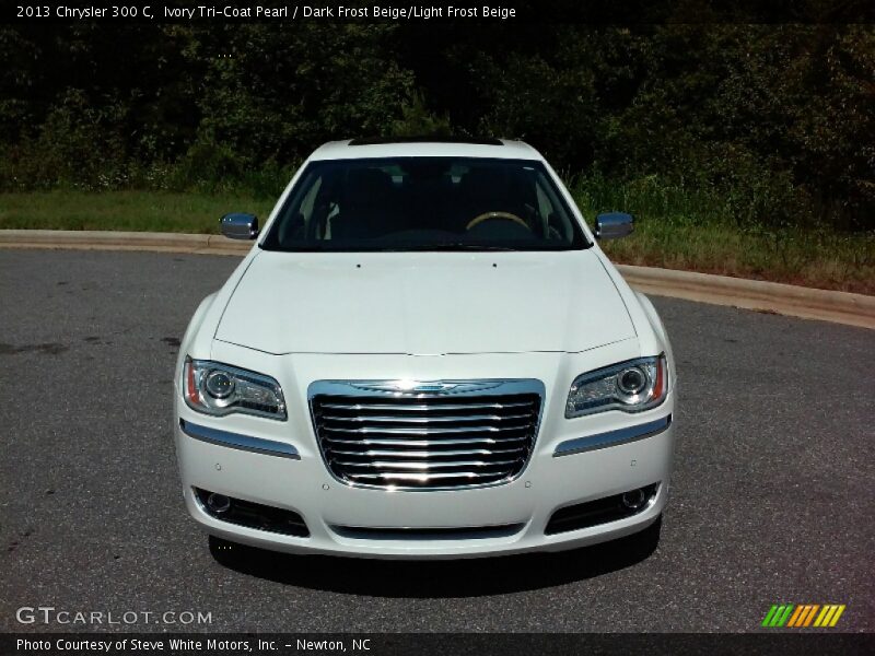 Ivory Tri-Coat Pearl / Dark Frost Beige/Light Frost Beige 2013 Chrysler 300 C