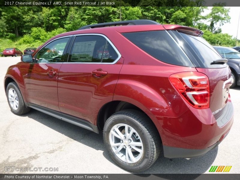 Siren Red Tintcoat / Jet Black 2017 Chevrolet Equinox LT AWD