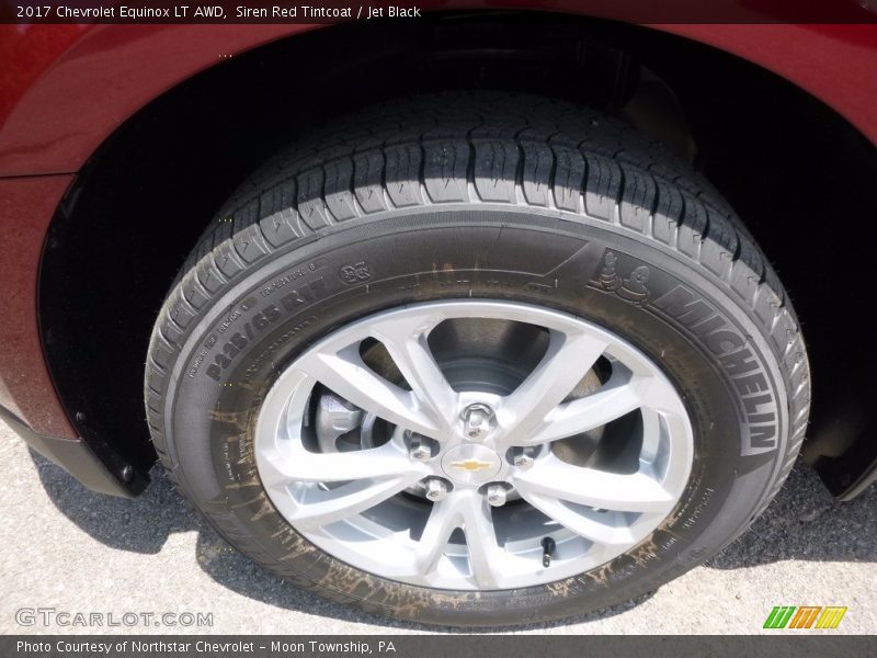 Siren Red Tintcoat / Jet Black 2017 Chevrolet Equinox LT AWD