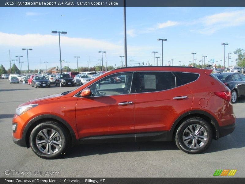 Canyon Copper / Beige 2015 Hyundai Santa Fe Sport 2.4 AWD