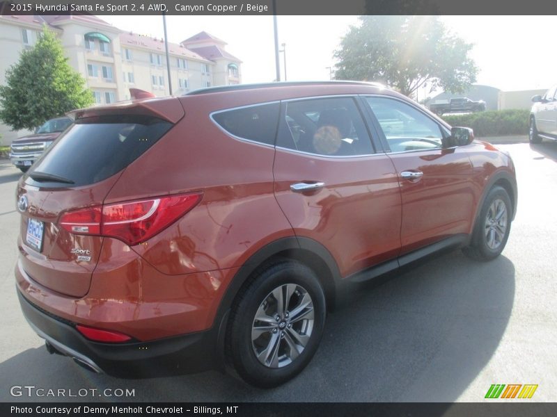 Canyon Copper / Beige 2015 Hyundai Santa Fe Sport 2.4 AWD