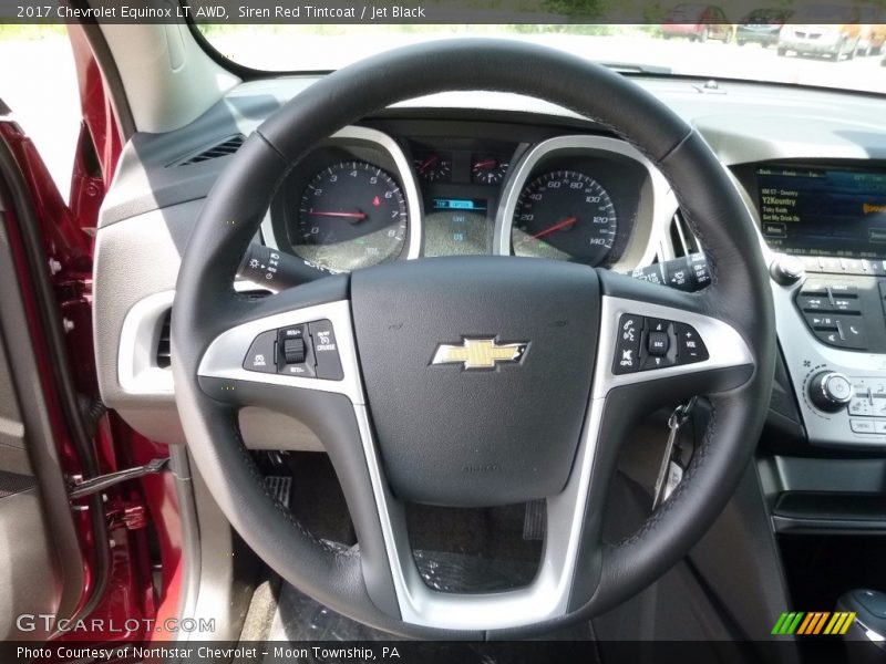 Siren Red Tintcoat / Jet Black 2017 Chevrolet Equinox LT AWD