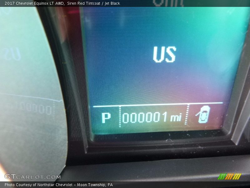 Siren Red Tintcoat / Jet Black 2017 Chevrolet Equinox LT AWD