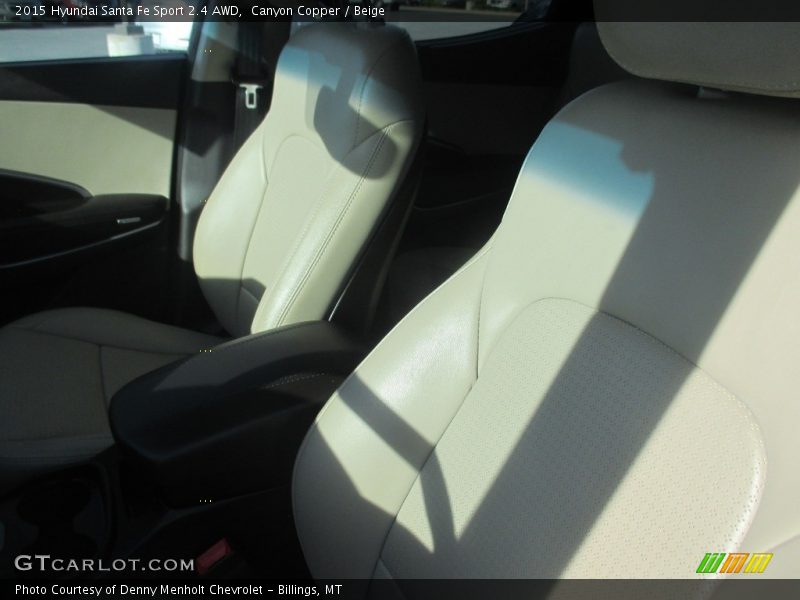 Canyon Copper / Beige 2015 Hyundai Santa Fe Sport 2.4 AWD