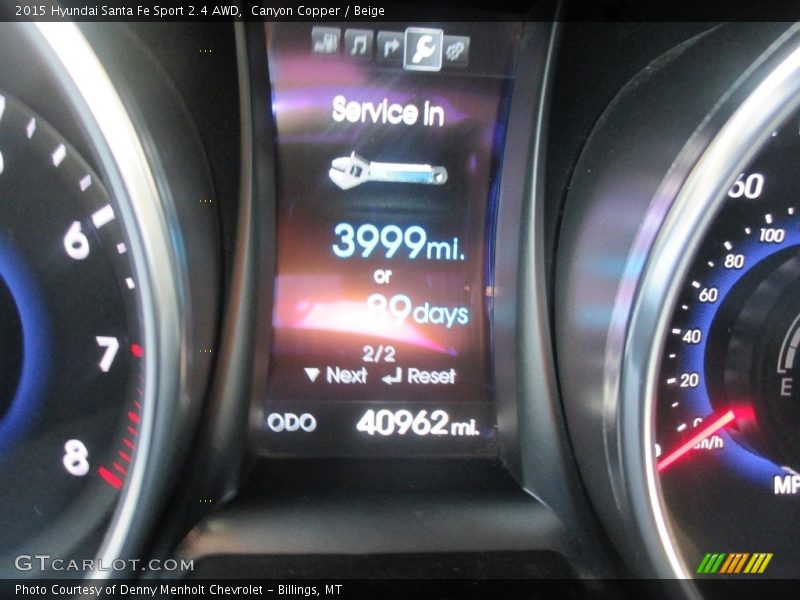 Canyon Copper / Beige 2015 Hyundai Santa Fe Sport 2.4 AWD