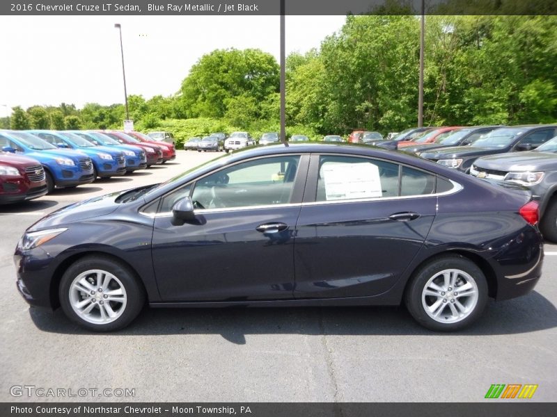 Blue Ray Metallic / Jet Black 2016 Chevrolet Cruze LT Sedan
