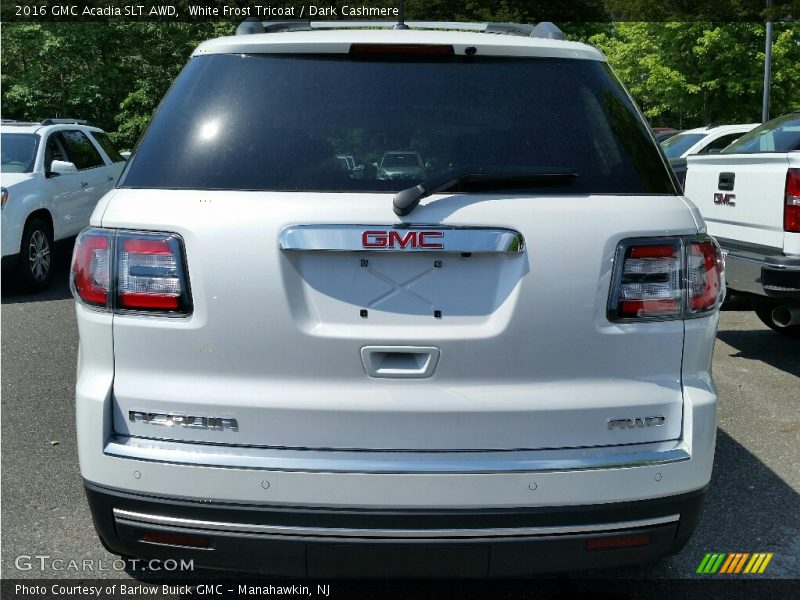 White Frost Tricoat / Dark Cashmere 2016 GMC Acadia SLT AWD